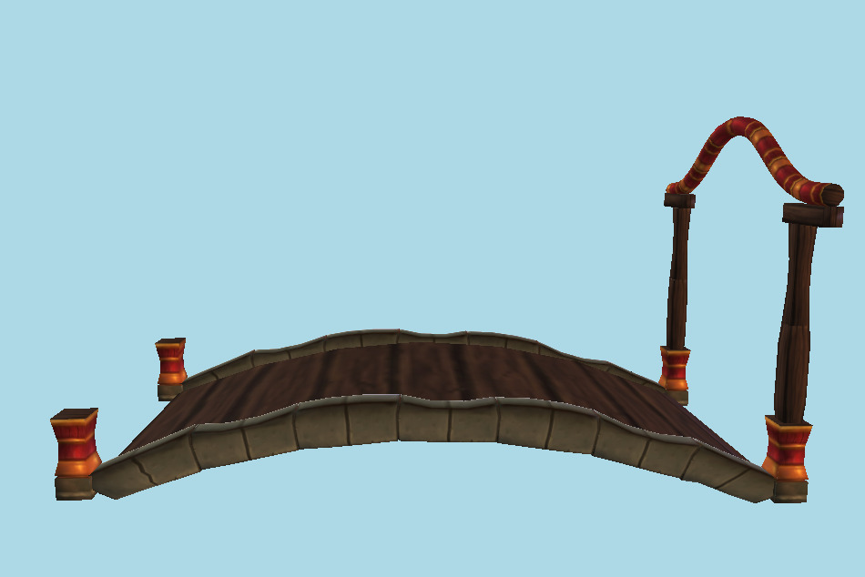 Chinese Bridge 3d model
